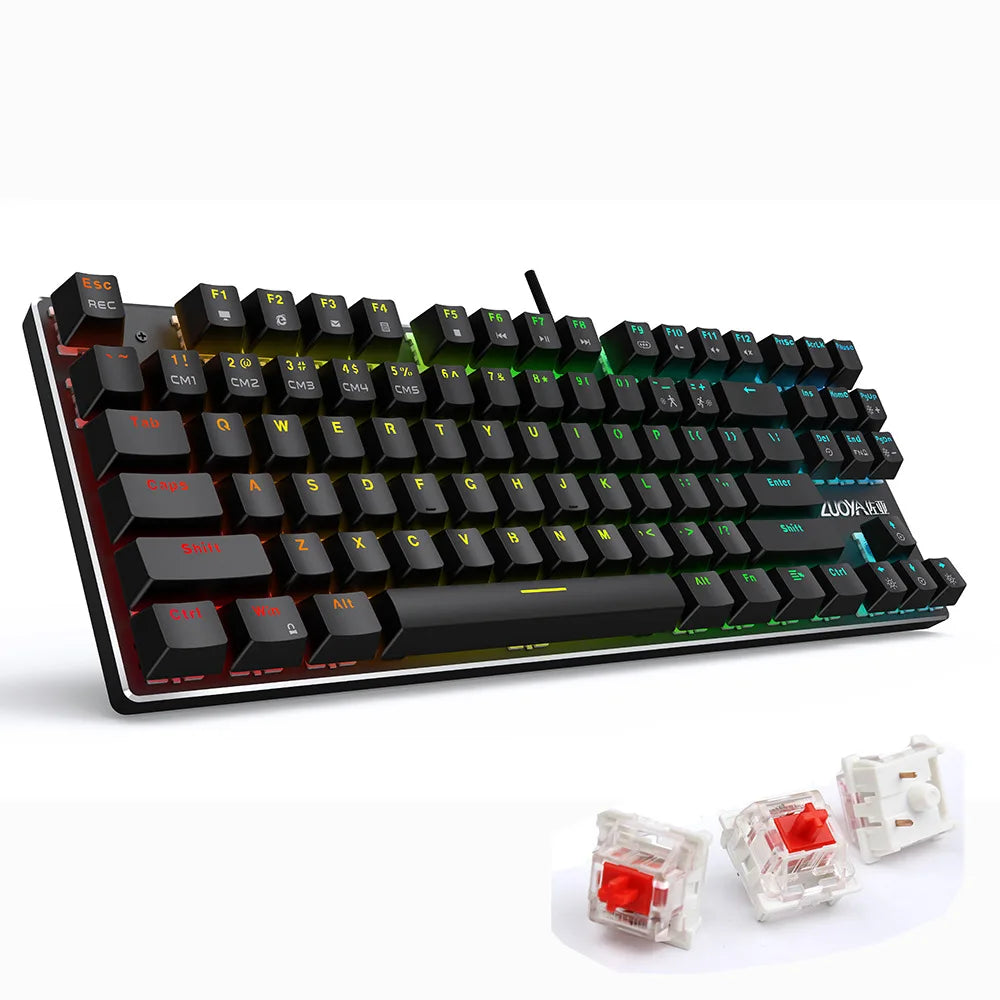 Backlit Gaming Mechanical Keyboard with enhanced visibility and durability.