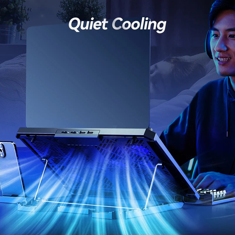 COOLCOLD Laptop Cooling Pad with 12 Quiet Fans