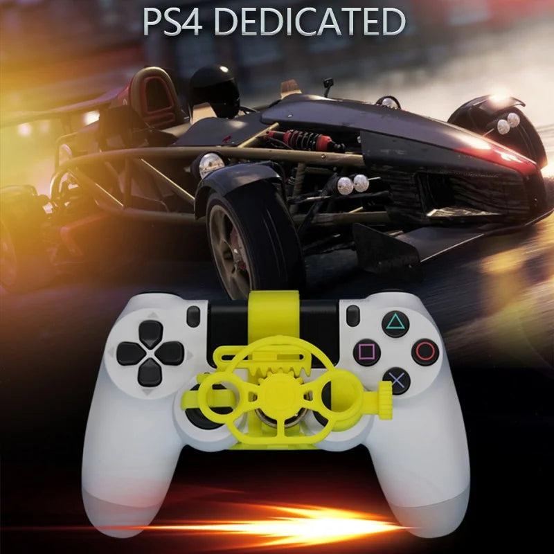 Mini Steering 3D printing Wheel Racing Games Auxiliary Controller Game Joystick Simulator Gamepad For Sony PS4 Controller