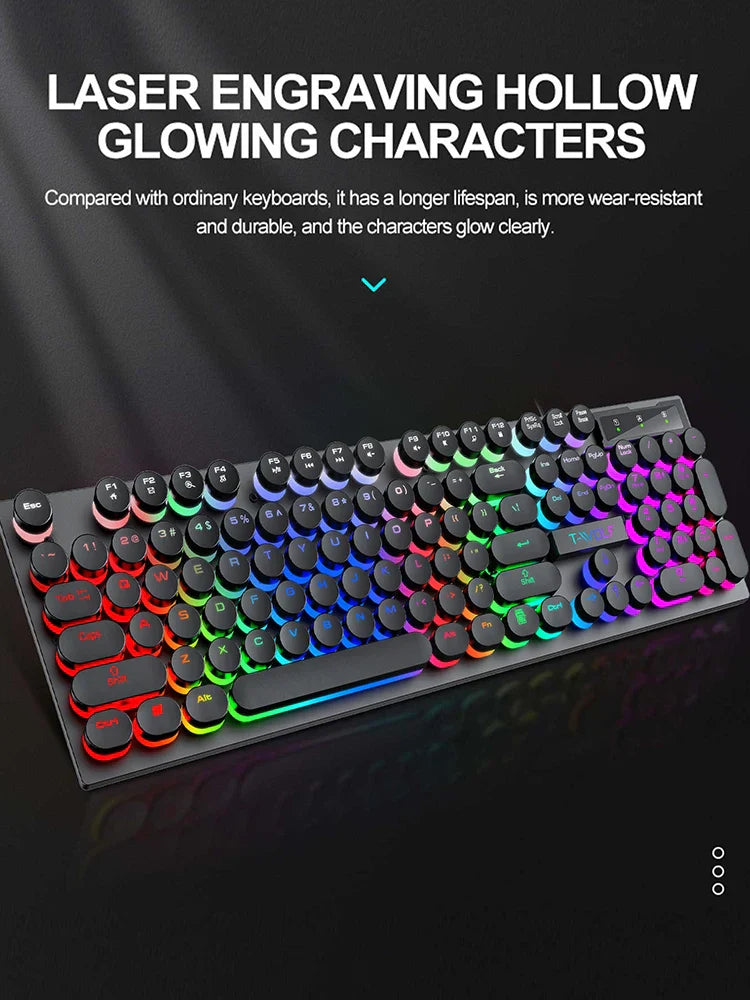 Shadow mechanical feeling, keyboard, desktop computer, laptop, esports game, illuminated wired keyboard