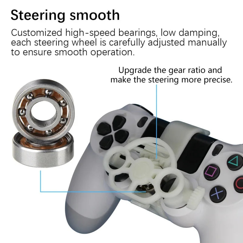 Mini Steering 3D printing Wheel Racing Games Auxiliary Controller Game Joystick Simulator Gamepad For Sony PS4 Controller