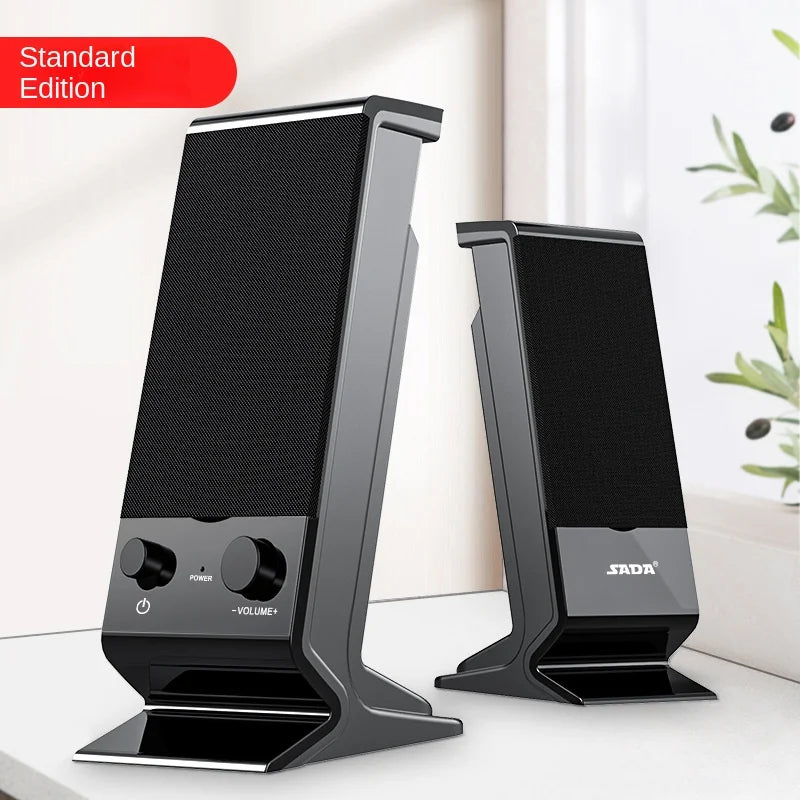 Compact and Delicate Laptop Speakers with Volume Control and 3.5 Mm Audio Plug