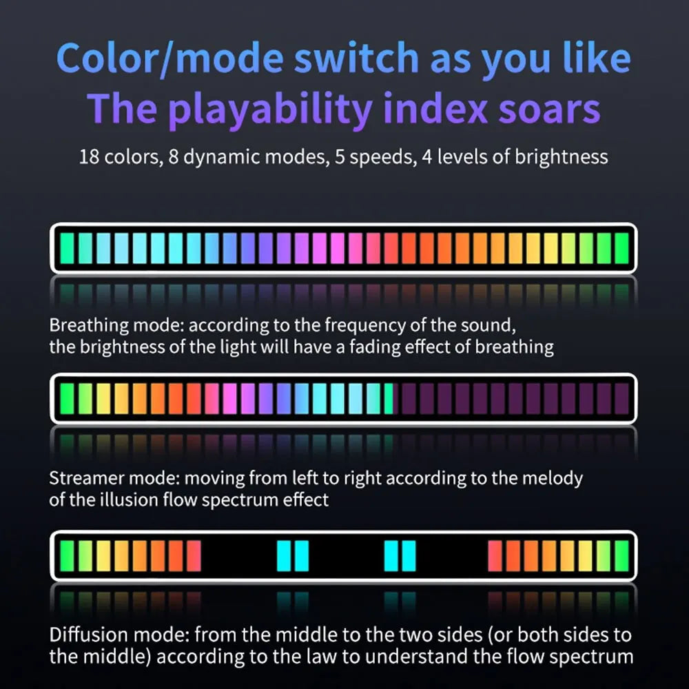 RGB Voice Control Pickup Light