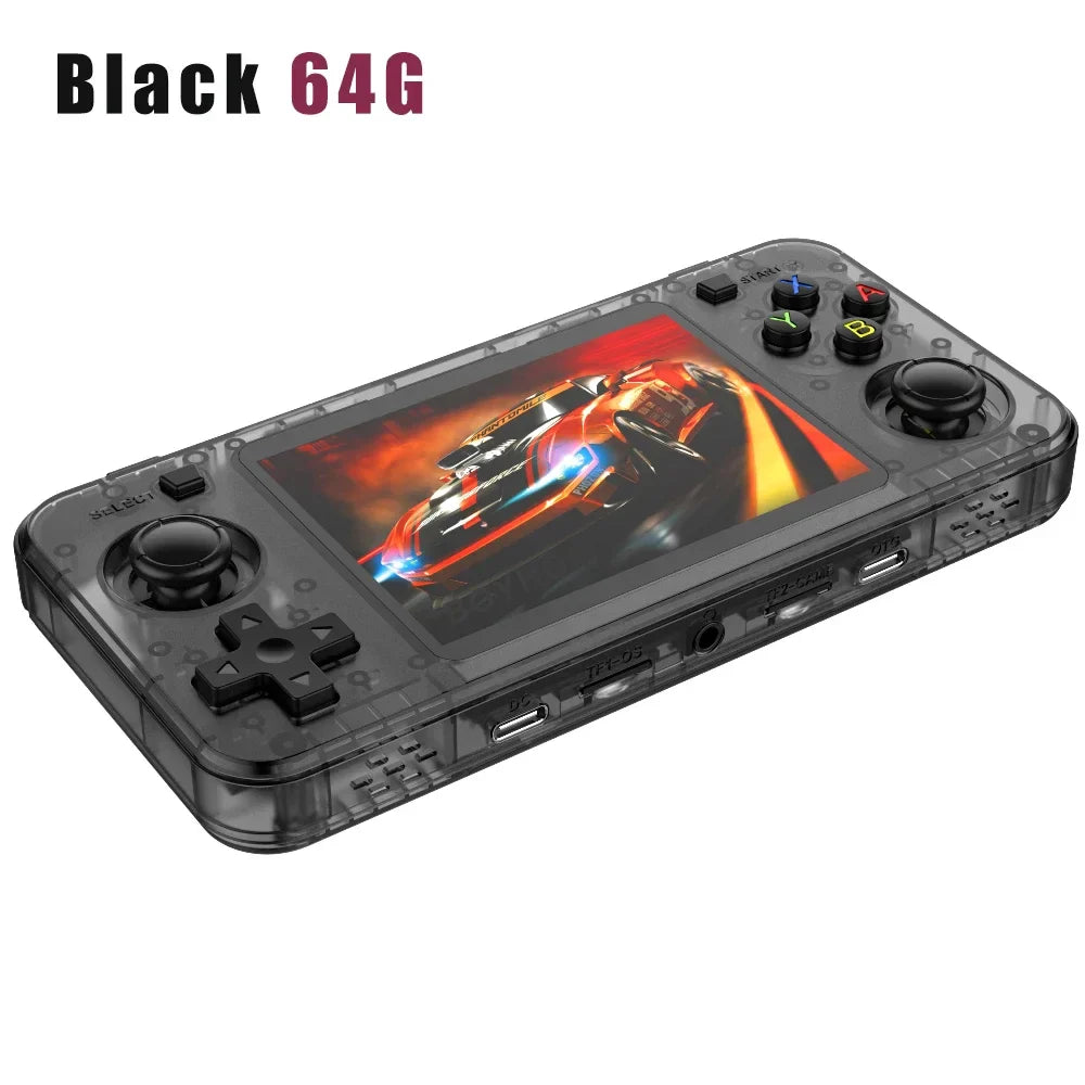 Open source R36H retro handheld video game console Linux system 3.5-inch IPS screen portable pocket video player 64GB games