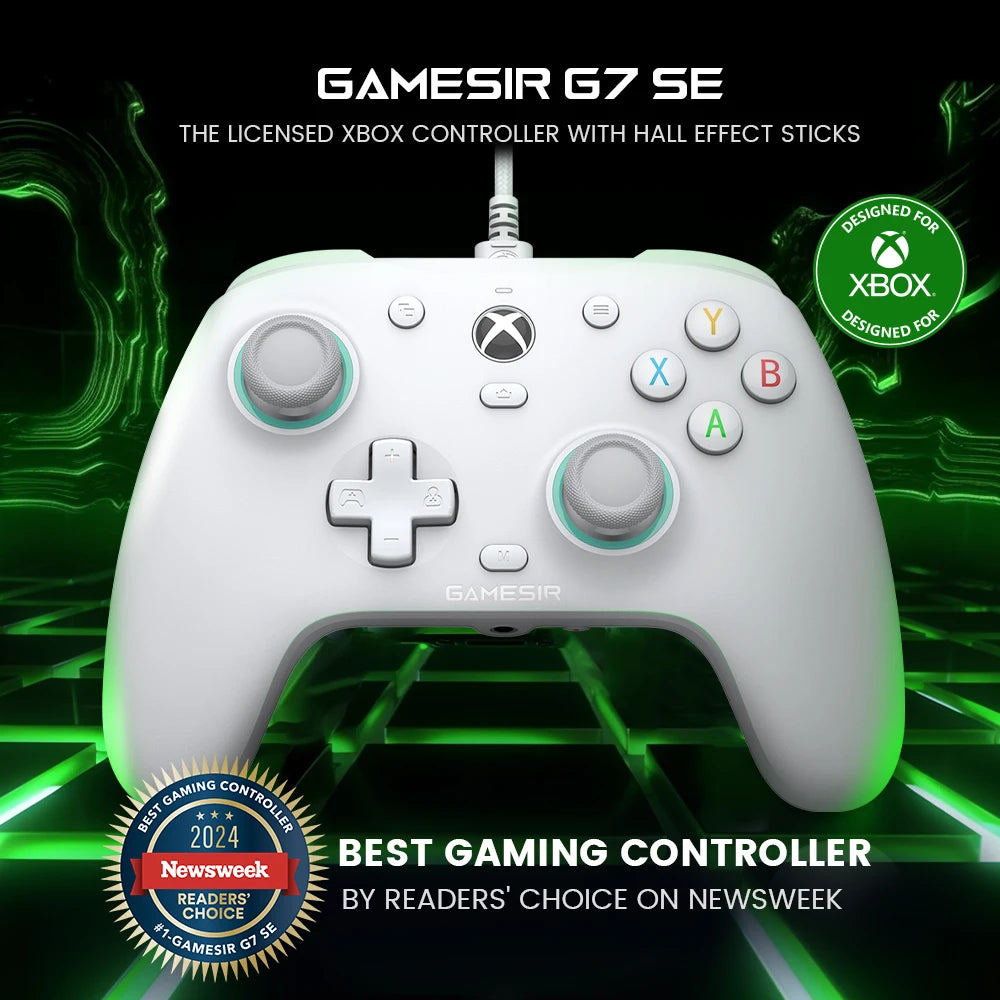 GameSir G7 SE Xbox Gaming Controller Wired Gamepad for Xbox Series X, Xbox Series S, Xbox One, with Hall Effect Joystick